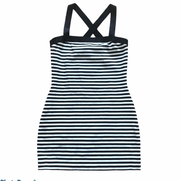 Kate Spade Saturday black and white striped mini dress size small - Picture 1 of 4